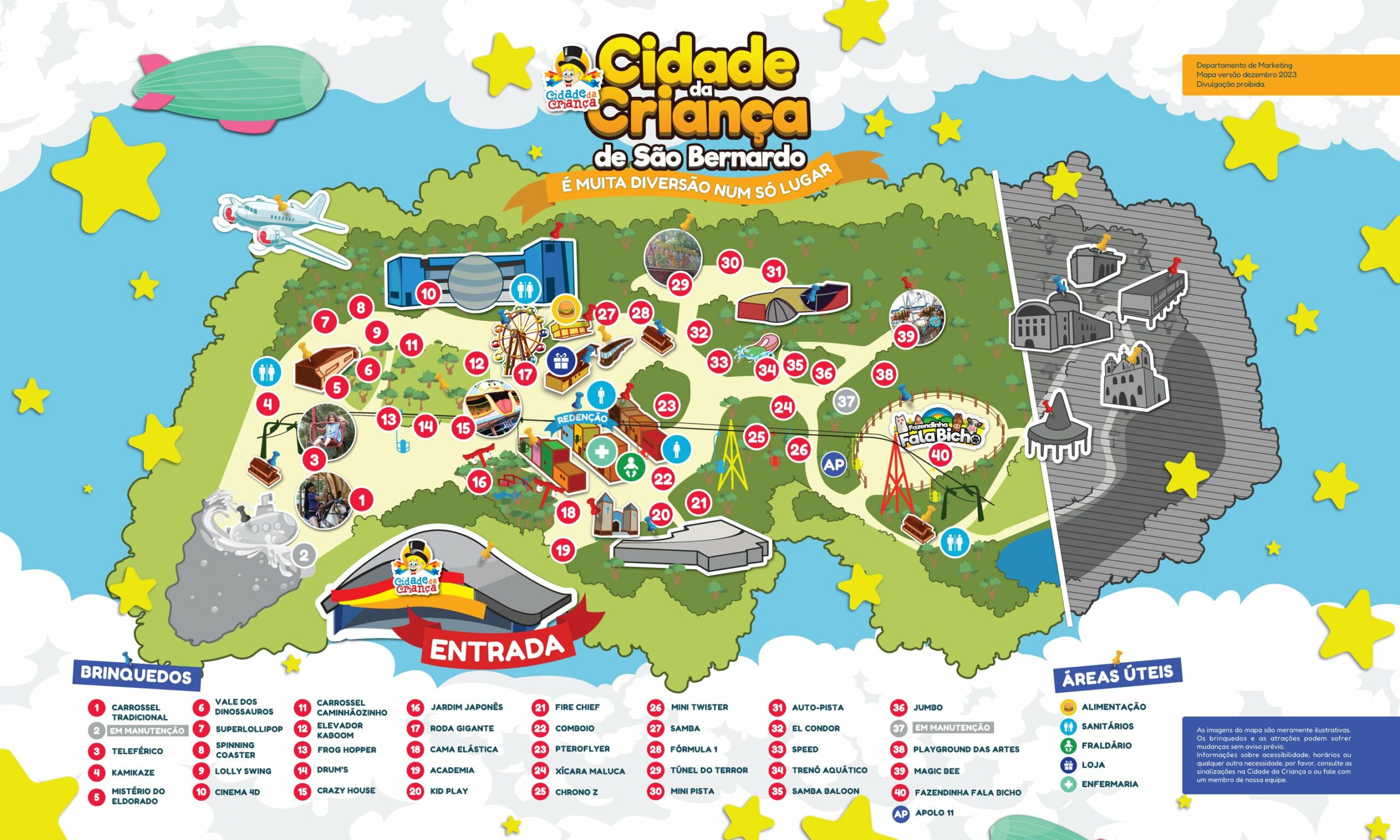 Mapa: Cidade da Criança de São Bernardo