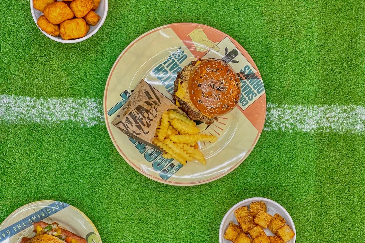 São Paulo para crianças Restaurante temático de futebol, Soccer Station, tem futebol