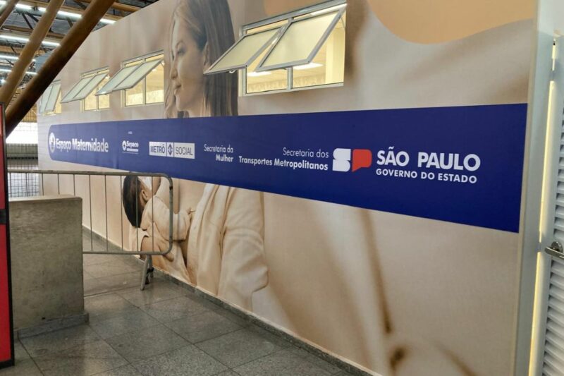 Espaço Maternidade na estação Tatuapé do Metrô