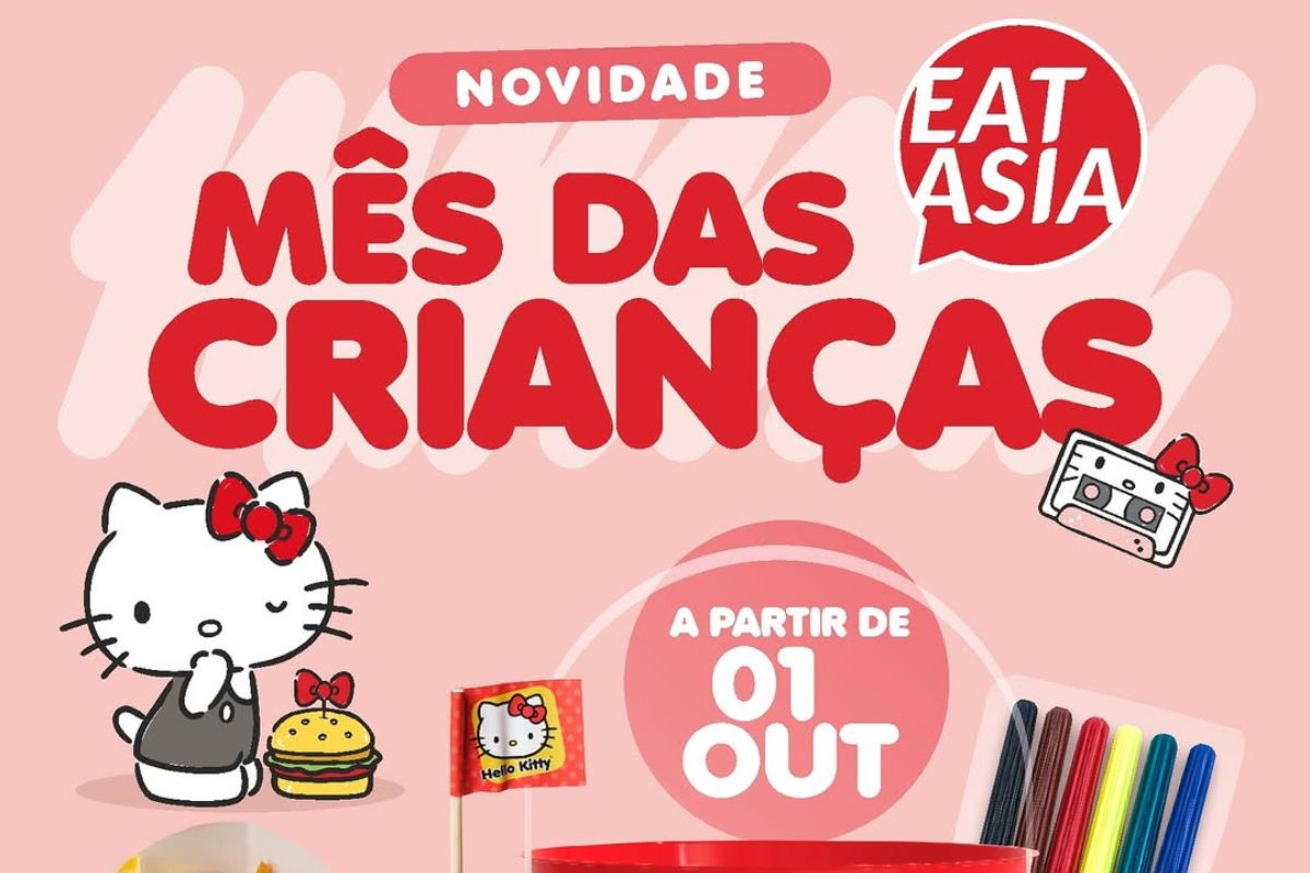 Oficina de Cupcakes no restaurante da Hello Kitty