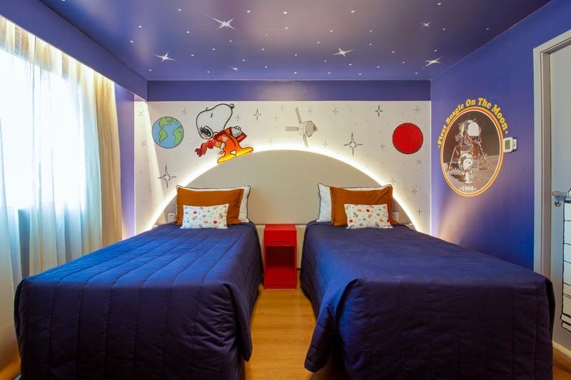 Quarto Snoopy Astronauta, foto divulgação: Wyndham São Paulo Ibirapuera